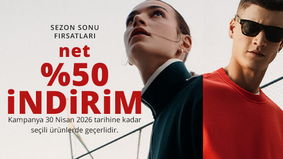 Sezon Sonu Ürünlerinde Net %50 İndirim!