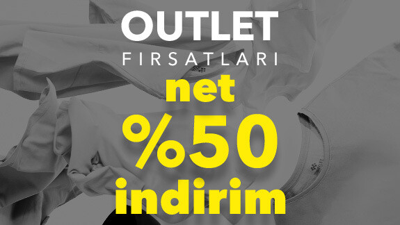 Outlet Ürünlerde NET %50 İndirim!