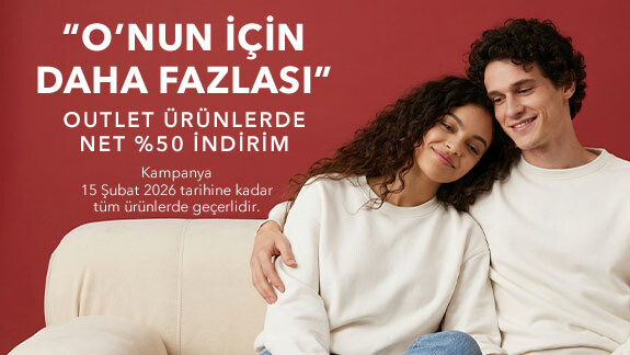 Outlet Ürünlerde NET %50 İndirim!
