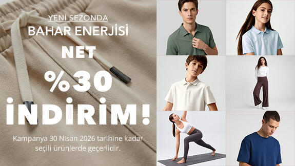 Yeni Sezon Ürünlerinde Net %30 İndirim!