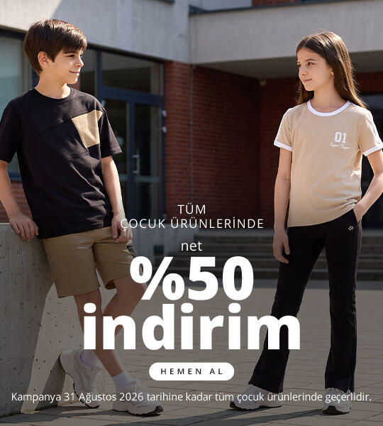Çocuk Giyim Ürünlerinde Net %50 İndirim!