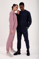 Gül Kurusu-Lacivert Casual O Yaka Oversize Lastik Paça Sevgili Kombini - 1