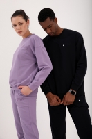 Eflatun-Siyah Casual O Yaka Oversize Lastik Paça Sevgili Kombini - 2