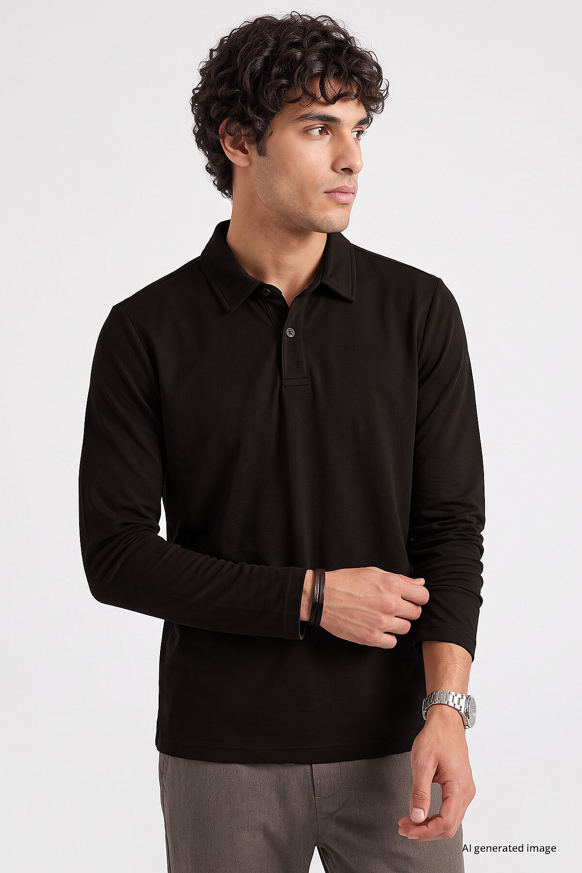 Acı Kahverengi Rahat Form Basic Erkek Polo Yaka T-Shirt - 88512 - TOMMYLIFE (1)