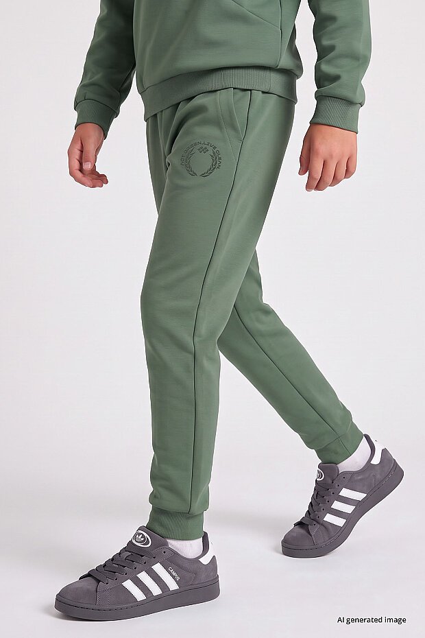 Açık Yeşil Standart Fit Baskılı Erkek Çocuk Eşofman Takım - 11320 - 4