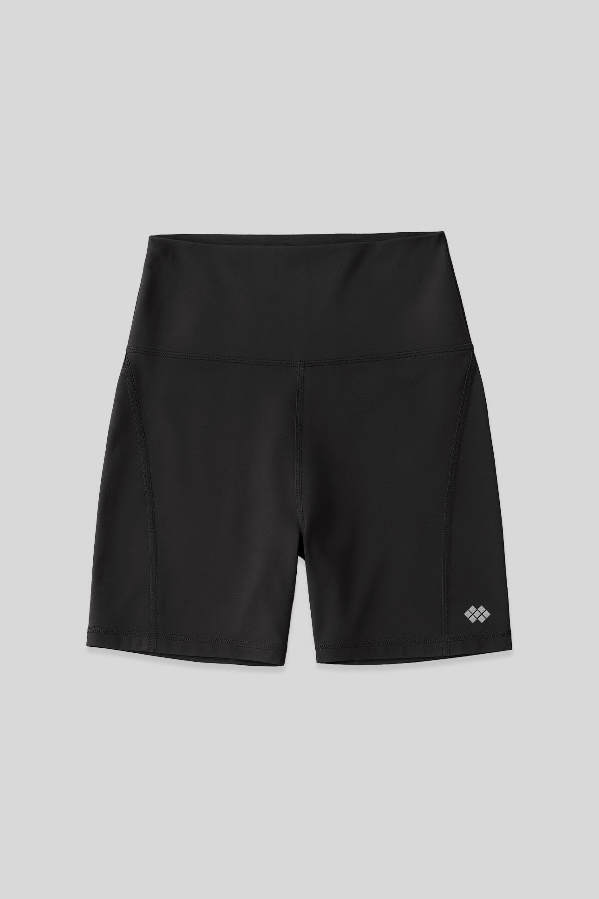 Antrasit Kemer Detaylı Yüksek Bel Slim Fit Kısa Biker Kadın Tayt - 91017 - TOMMYLIFE