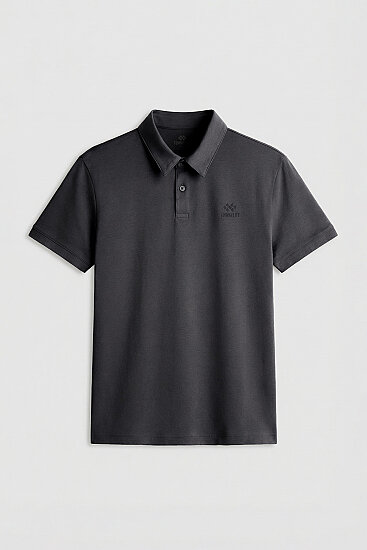 Antrasit Standart Kalıp Basic Polo Yaka Erkek T-Shirt - 87748 