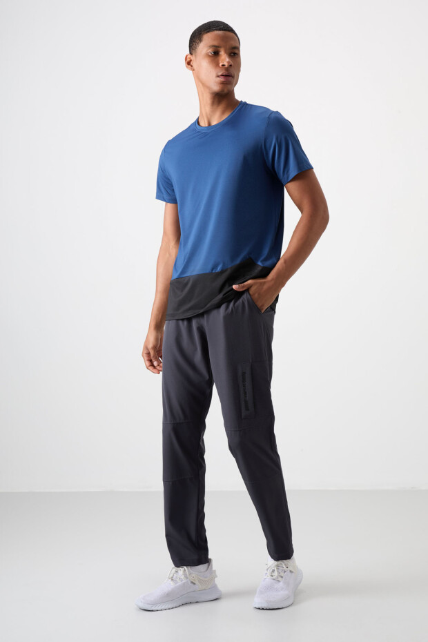 Antrasit İnce Yumuşak Comfort Fit Erkek Eşofman Alt - 82120 - 2