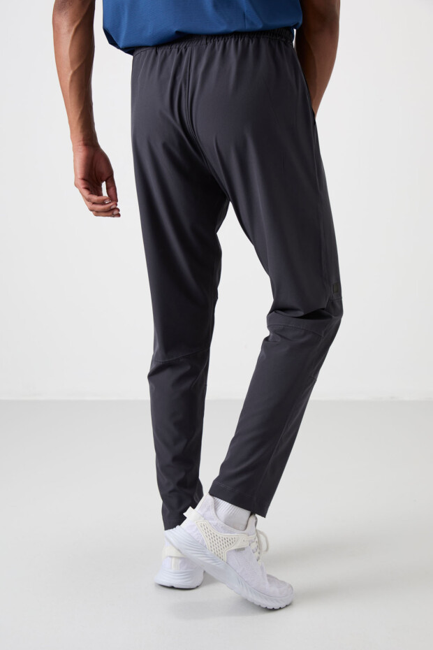 Antrasit İnce Yumuşak Comfort Fit Erkek Eşofman Alt - 82120 - 6