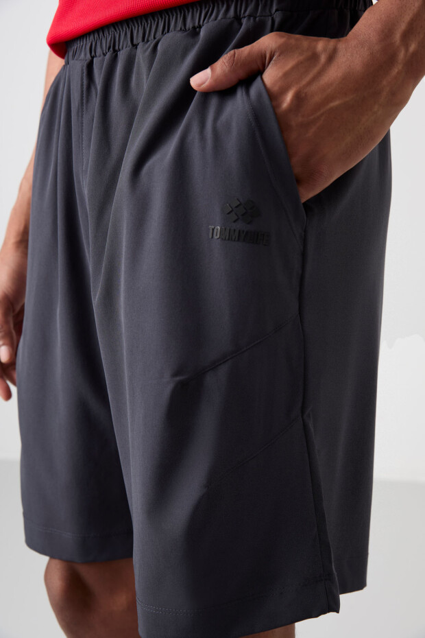 Antrasıt Kalın Yumuşak Comfort Fit Erkek Şort - 81268 - 5