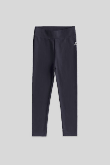 Antrasit Yüksek Bel Dar Paça Kız Çocuk Tayt - 75047 