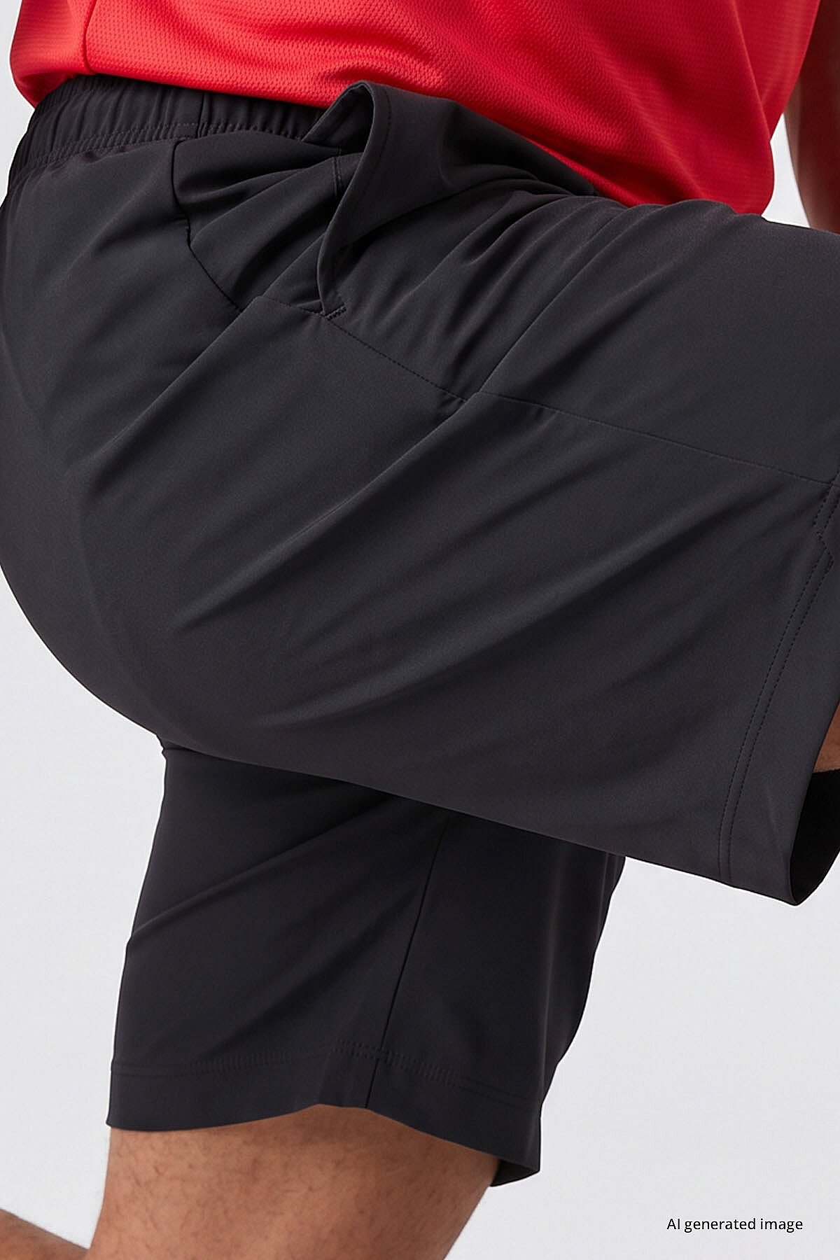 Antrasit Standart Fit Erkek Performans Şort - 81315 - TOMMYLIFE (1)