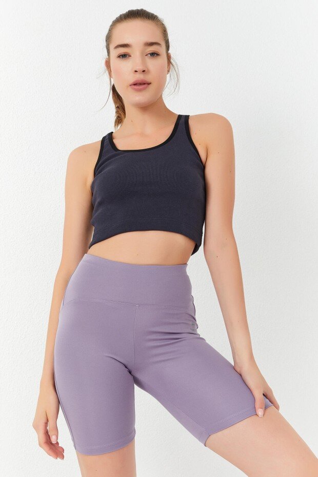 Basic U Yaka 5'li Paket Kadın Crop Top Atlet - 97162 - TOMMYLIFE (1)