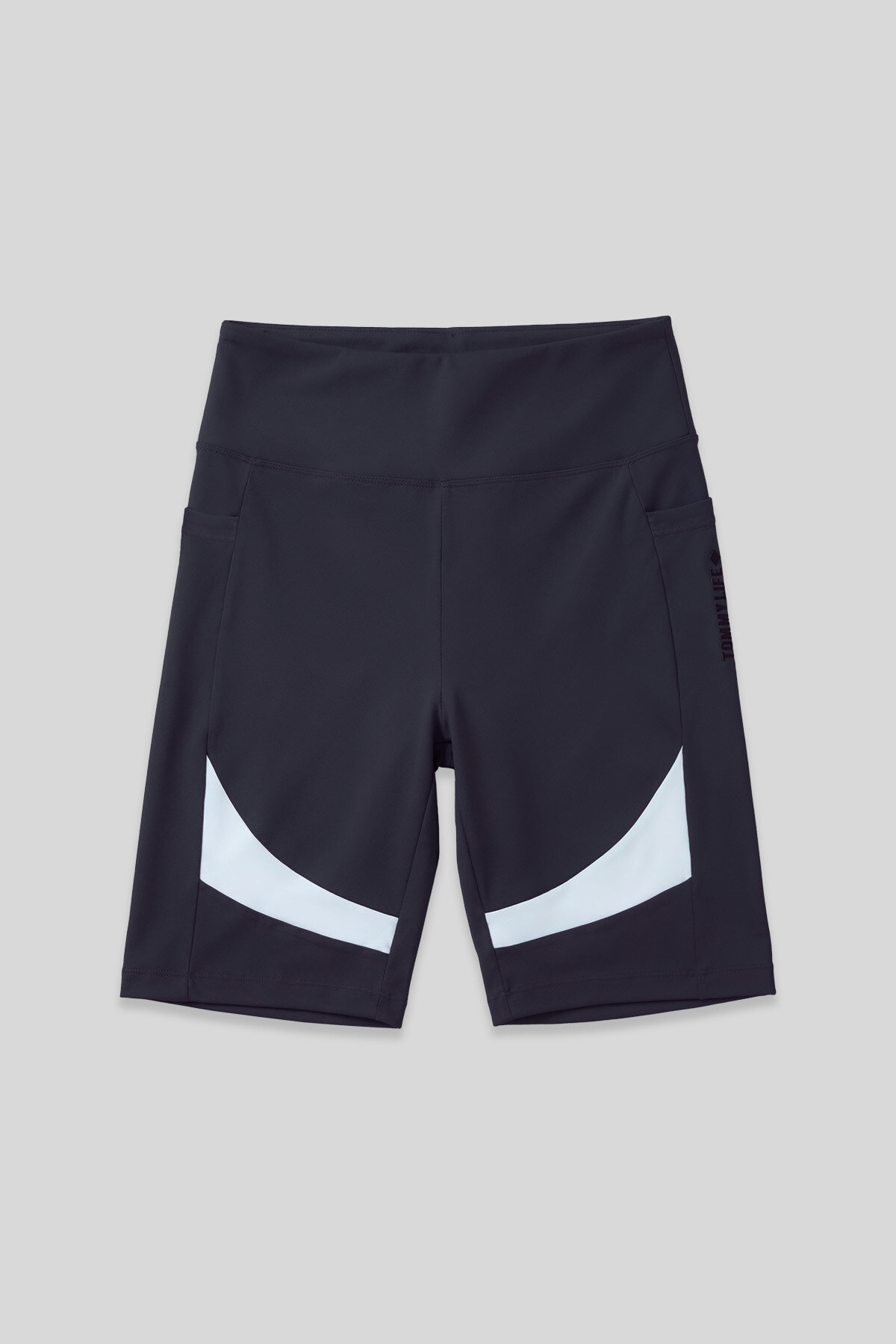 Antrasit Esnek Standart Fit Performans Kadın Biker Tayt - 91012 - TOMMYLIFE