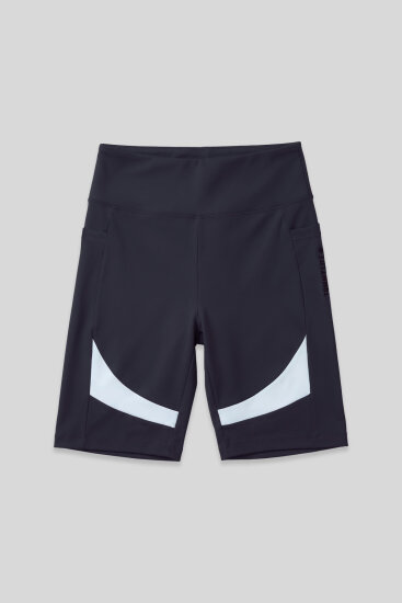 Antrasit Esnek Standart Fit Performans Kadın Biker Tayt - 91012 - TOMMYLIFE (1)