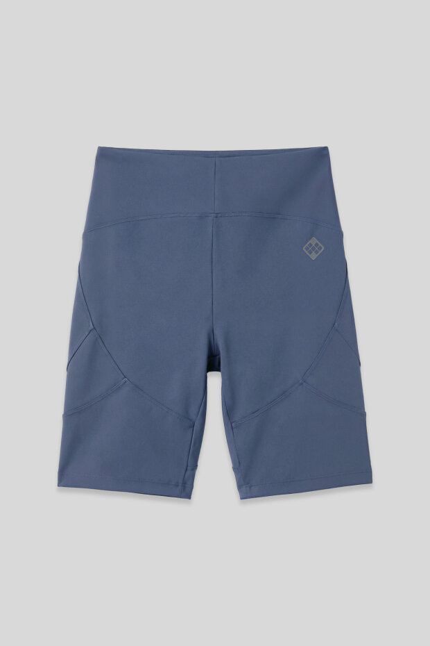 Petrol Esnek Standart Fit Performans Kadın Biker Tayt - 91013 - 2