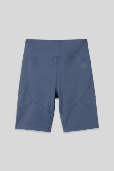 Petrol Esnek Standart Fit Performans Kadın Biker Tayt - 91013 