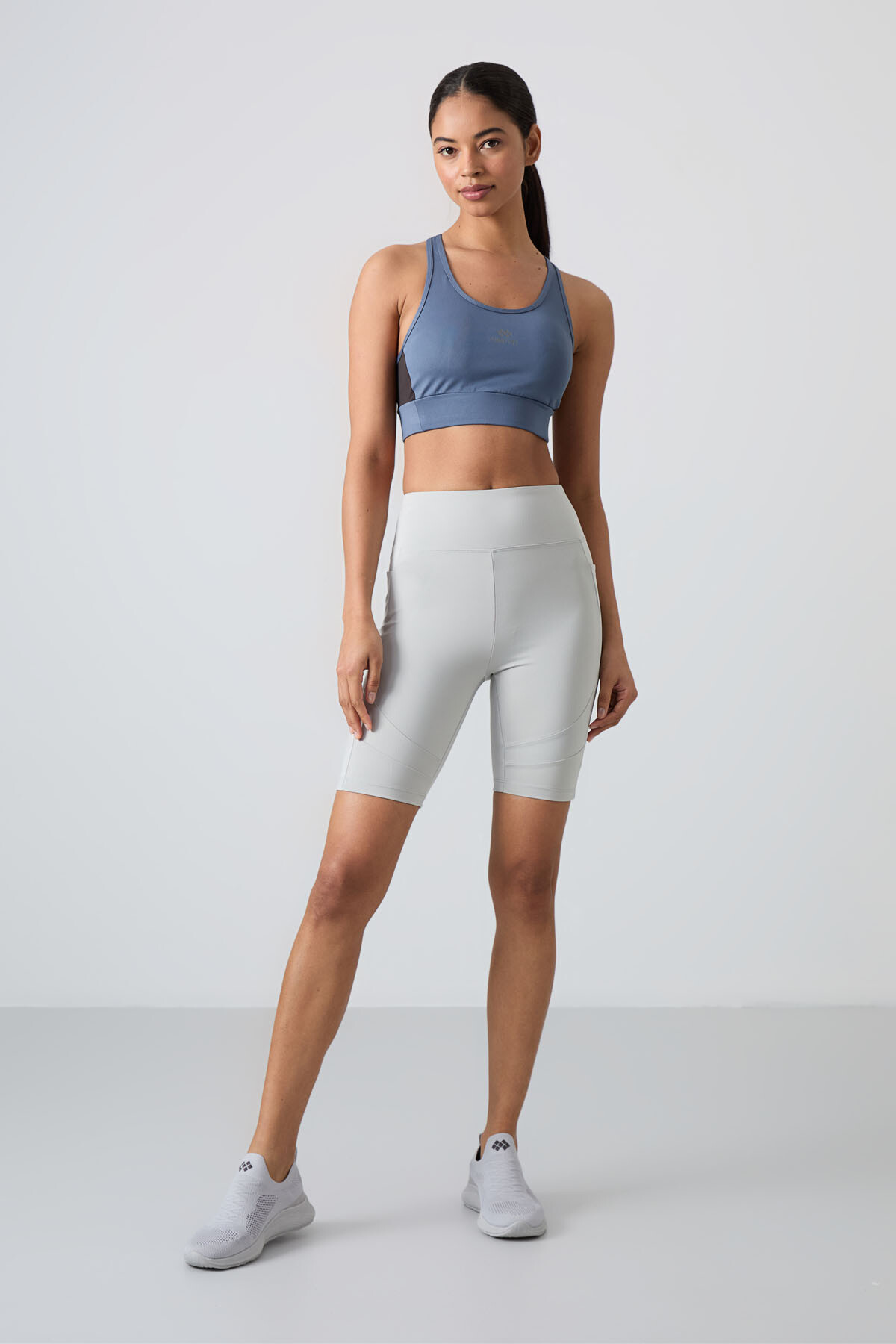 Taş Esnek Standart Fit Performans Kadın Biker Tayt - 91012 - TOMMYLIFE