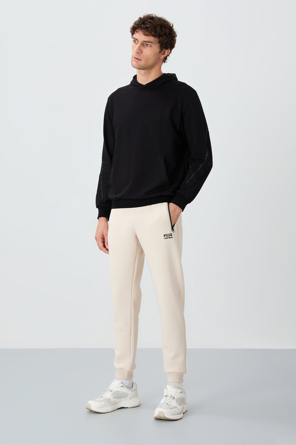 Cesar Bej Cepli Şardonlu Erkek Eşofman Alt - 84929 - Air Jones