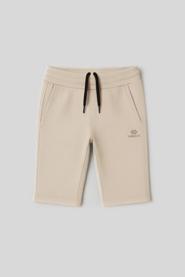 Bej Standart Fit Basic Performans Erkek Çocuk Şort - 11303 - TOMMYLIFE