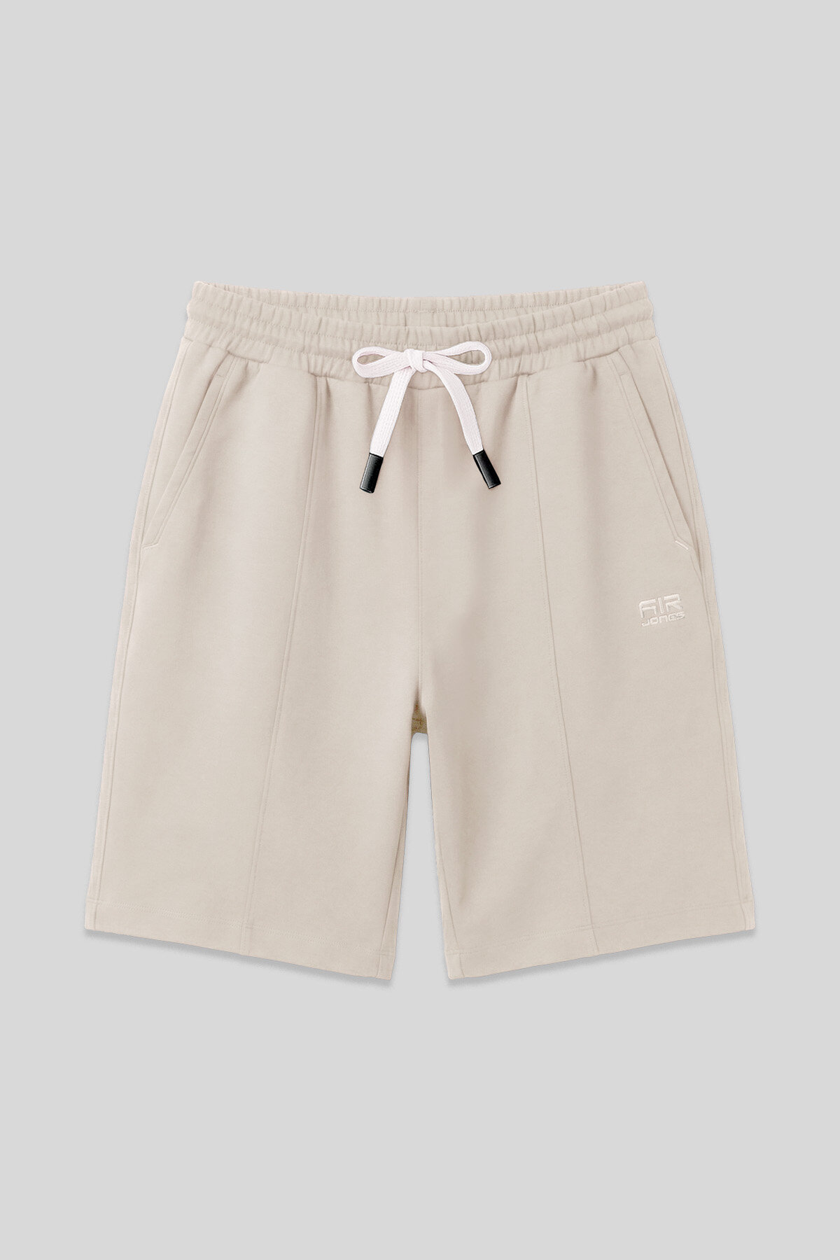 Bej Pamuklu Kalın Yumuşak Dokulu Standart Fit Basic Erkek Şort - 81277 - Air Jones