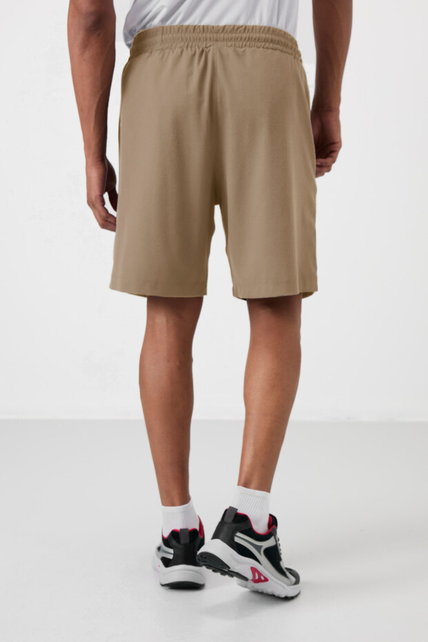Bej Kalın Yumuşak Comfort Fit Erkek Şort - 81268 - 6