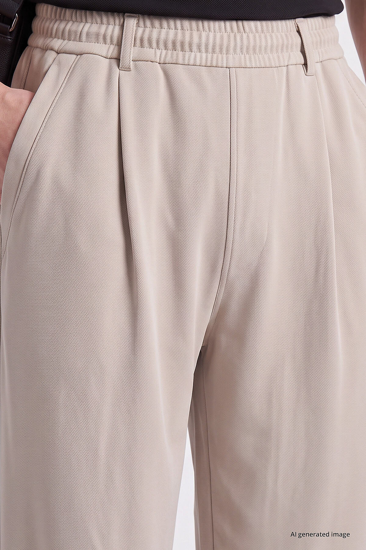 Bej Rahat Form Erkek Palazzo Pantolon - 82199 - TOMMYLIFE (1)