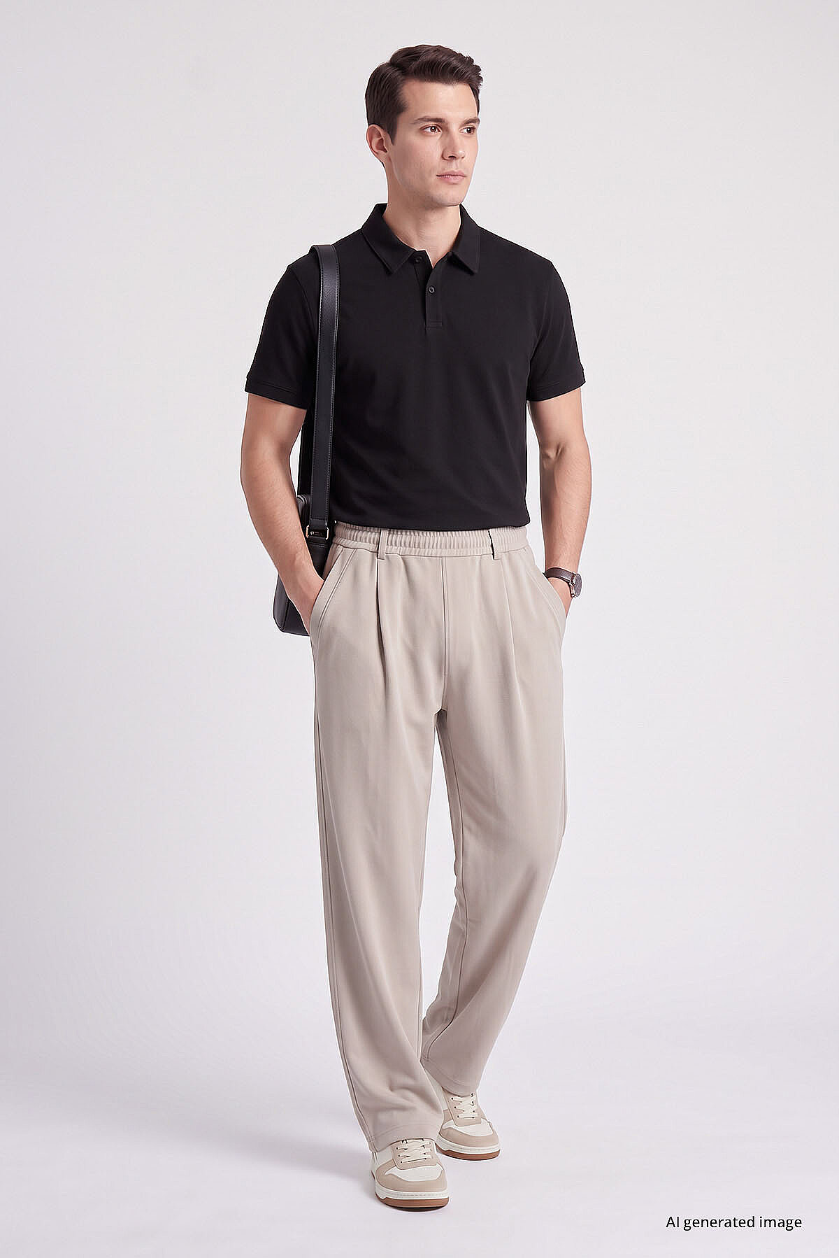 Bej Rahat Form Erkek Palazzo Pantolon - 82199 - TOMMYLIFE