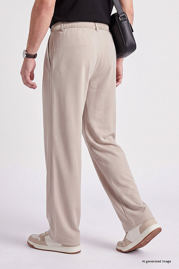Bej Rahat Form Erkek Palazzo Pantolon - 82199 - 5