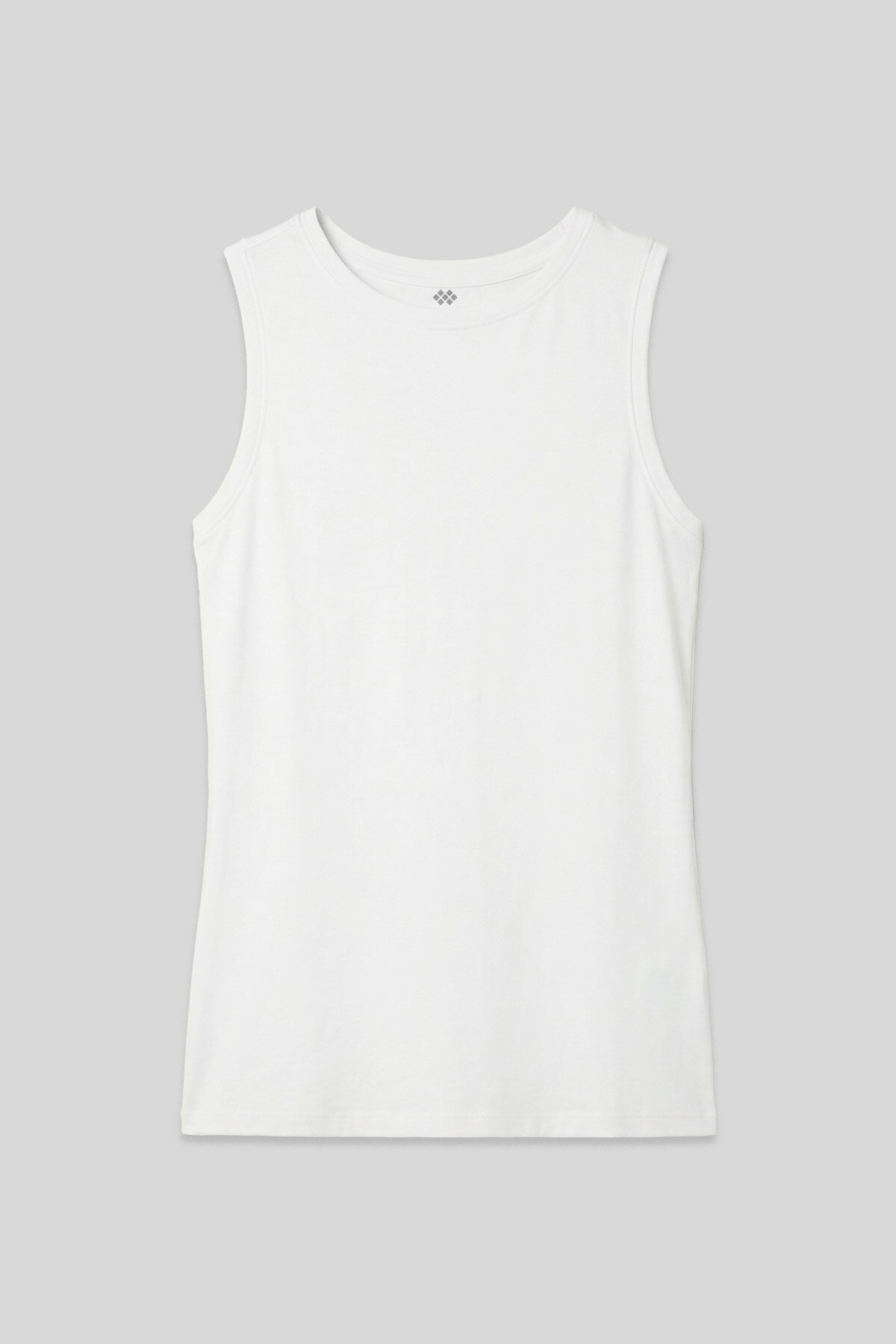 Beyaz Slim Fit Basic O Yaka Sıfır Kol Kadın Atlet - 97313 - TOMMYLIFE (1)