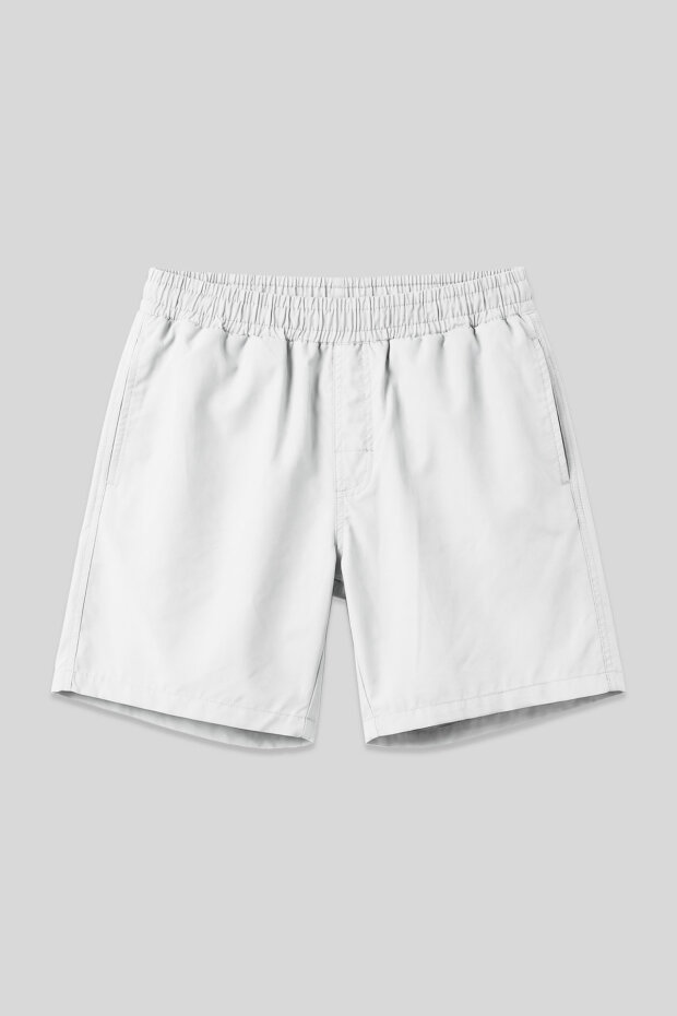 Beyaz Hızlı Kuruyan Standart Fit Erkek Deniz Şortu - 81237 - 2