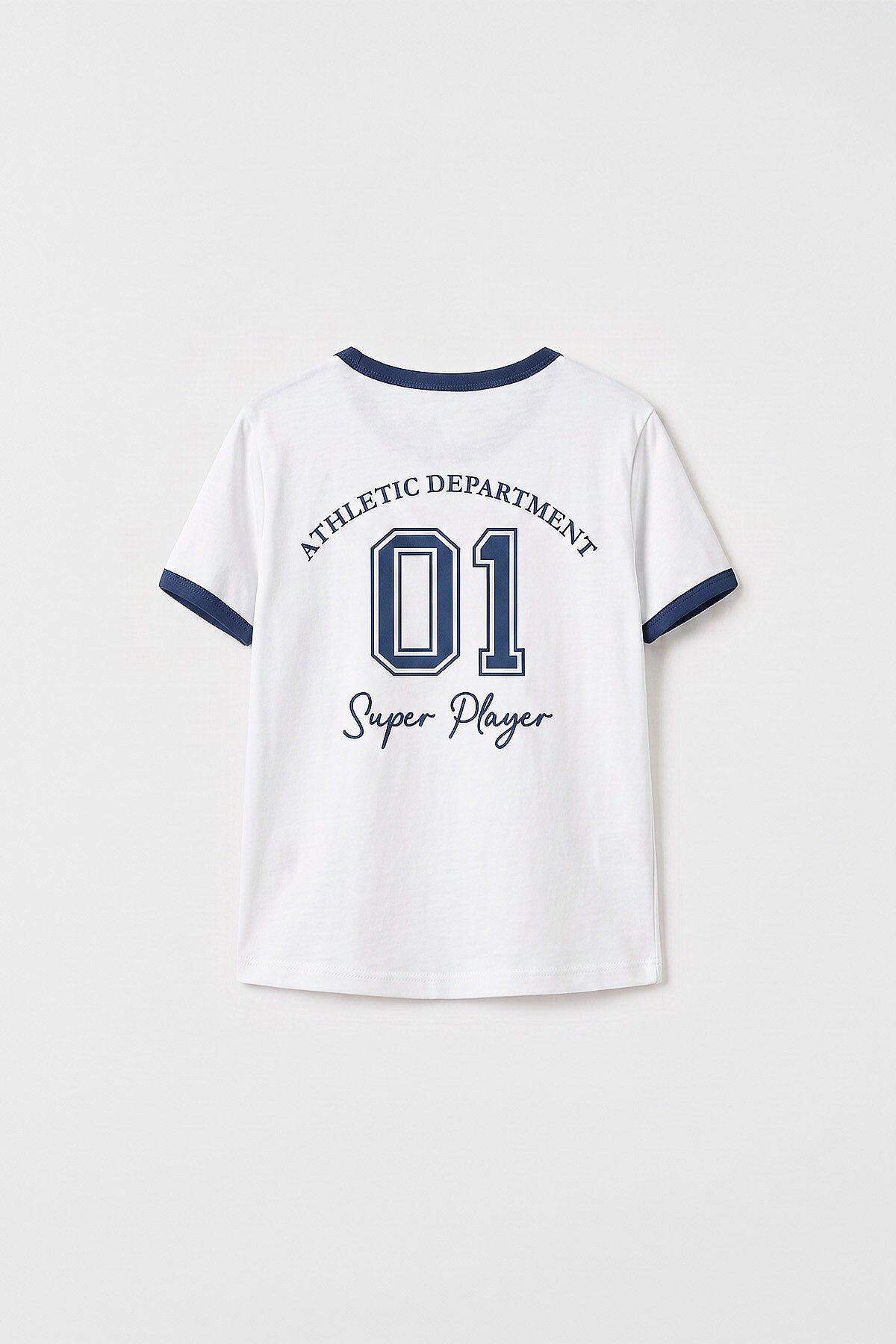 Beyaz Omuz Biye Detaylı Baskılı Kız Çocuk T-Shirt - 75181 - TOMMYLIFE (1)
