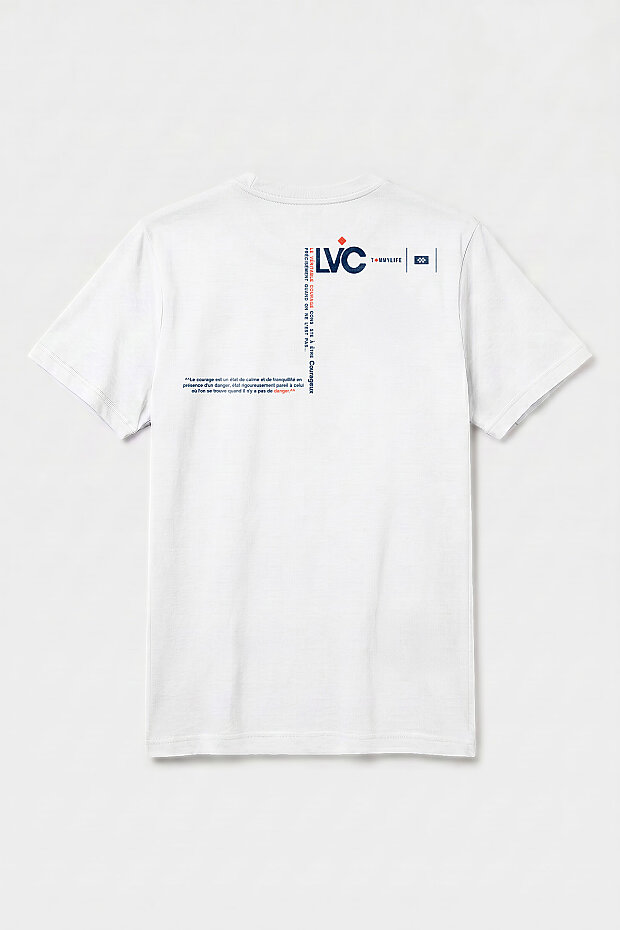 Beyaz Standart Fit Baskılı Kısa Kollu T-Shirt - 88440 - 2