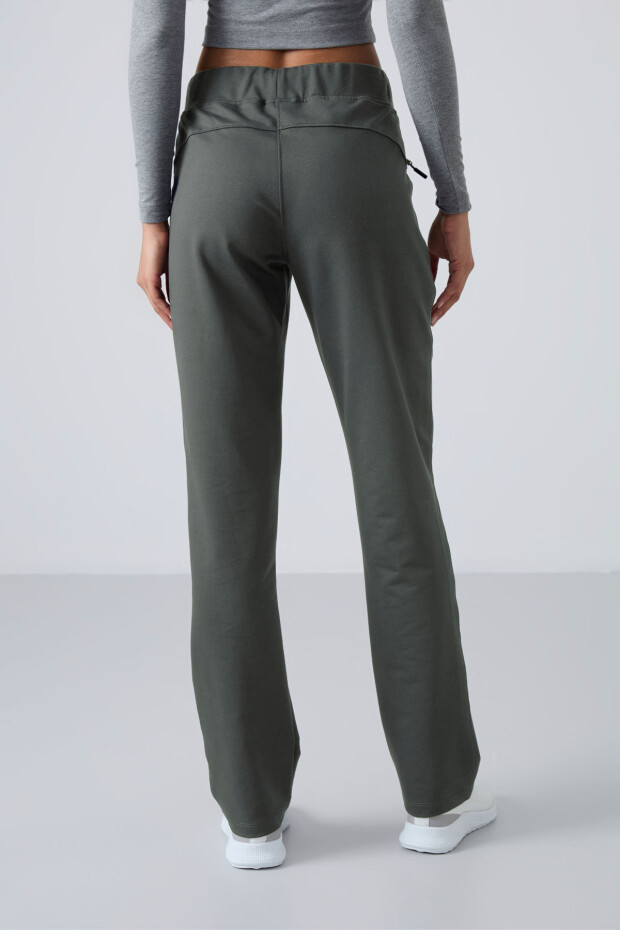 Çağla Fermuar Cepli Rahat Form Klasik Paça Kadın Eşofman Alt - 94195 - 5