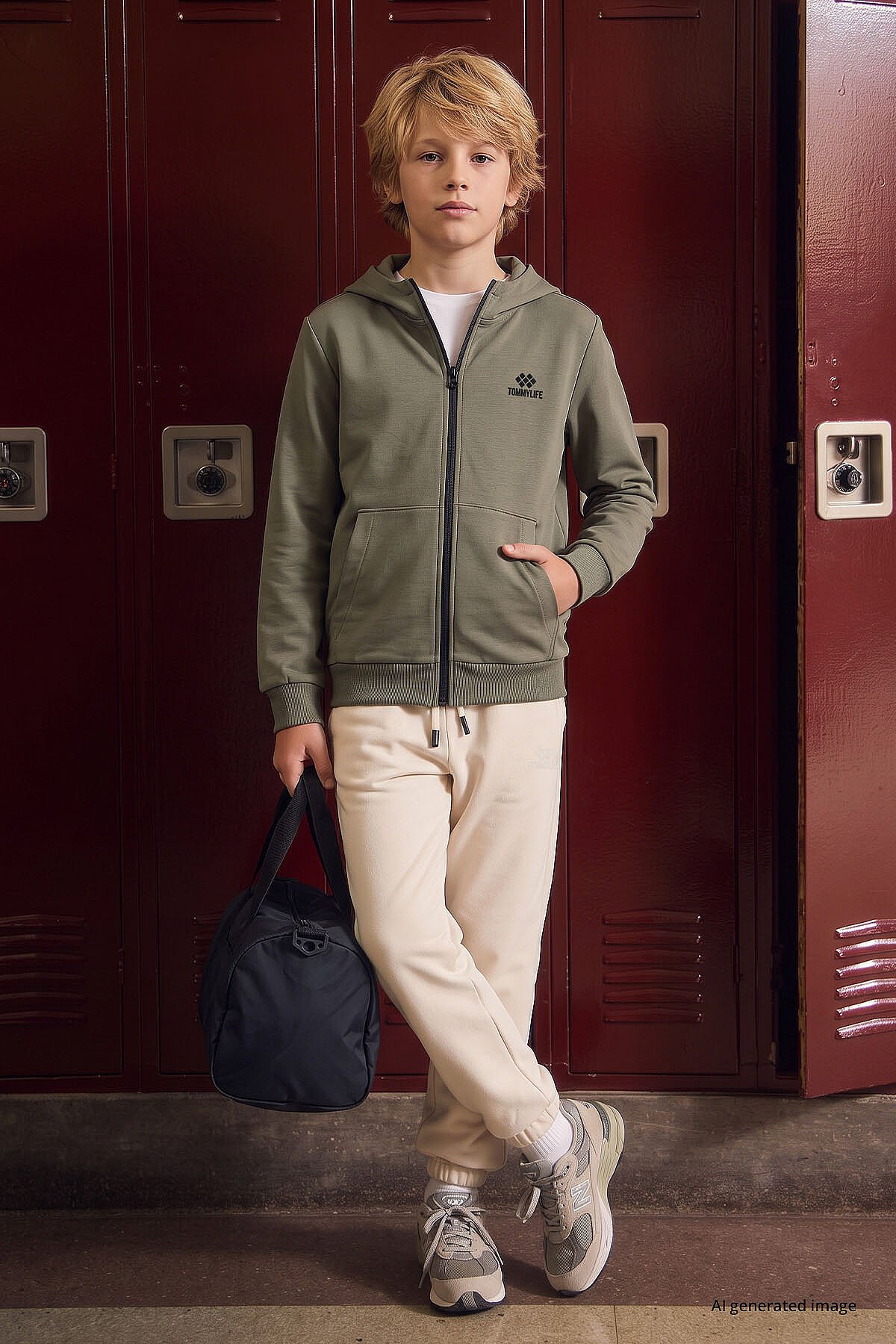 Çağla Standart Kalıp Basic Erkek Çocuk Sweatshirt - 11336 - TOMMYLIFE