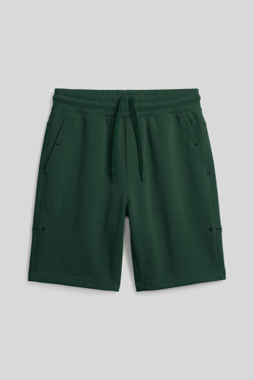 Çam Yeşil Rahat Form Bağcıklı Cep Detaylı Battal Büyük Beden Erkek Şort - 81297 - TOMMYLIFE (1)