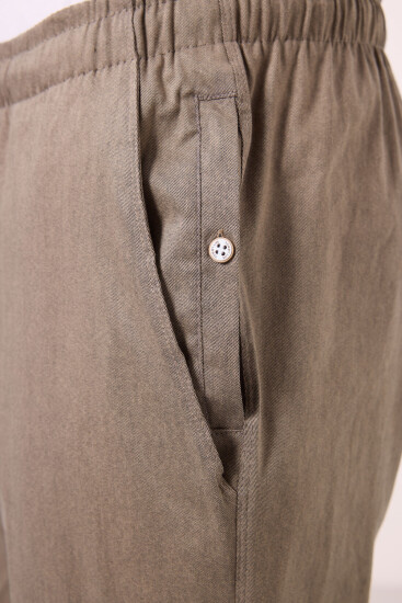 Camel Standart Fit Dokuma Hafif Esnek Chino Erkek Pantolon - 82178 - Thumbnail