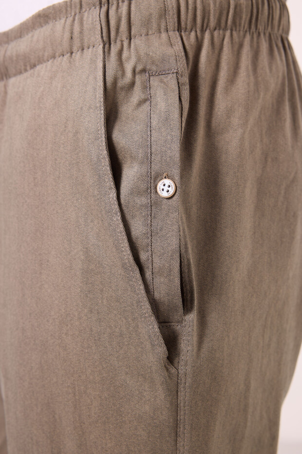 Camel Standart Fit Dokuma Hafif Esnek Chino Erkek Pantolon - 82178 - 6