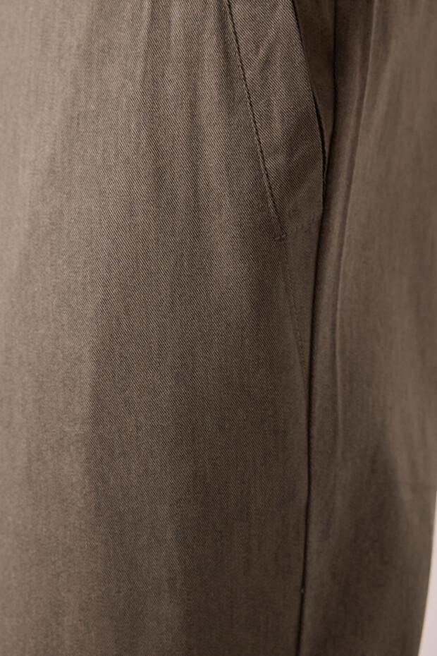 Camel Standart Fit Dokuma Hafif Esnek Chino Erkek Pantolon - 82179 - 4