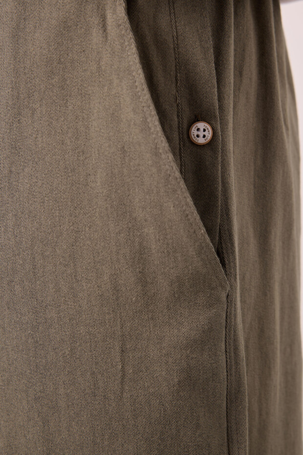 Camel Standart Fit Dokuma Hafif Esnek Chino Erkek Şort - 81291 - 5