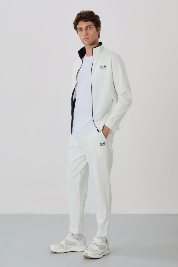 Carlos Ekru Standart Kalıp Erkek Eşofman Takım - 85209 - 4