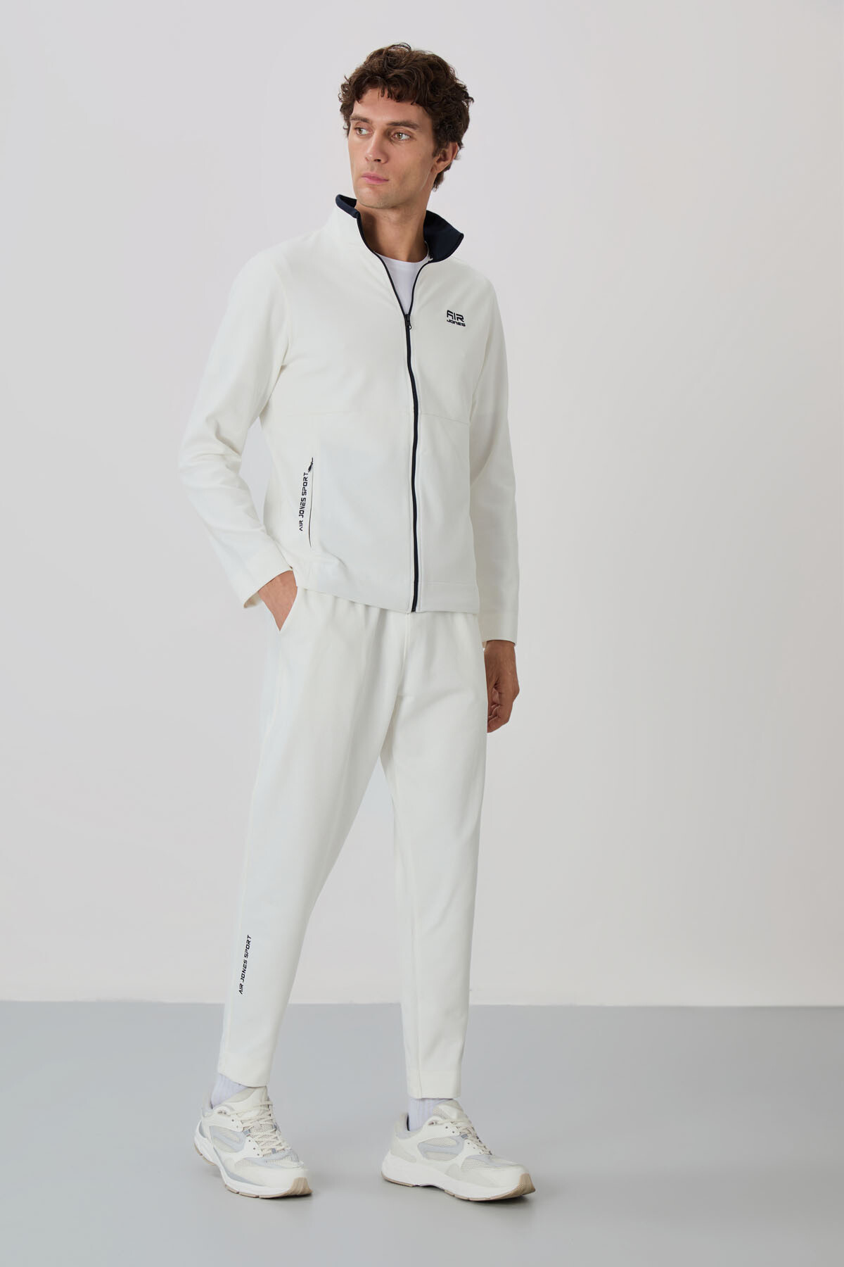 Carlos Ekru Standart Kalıp Erkek Eşofman Takım - 85209 - Air Jones