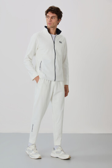 Carlos Ekru Standart Kalıp Erkek Eşofman Takım - 85209 