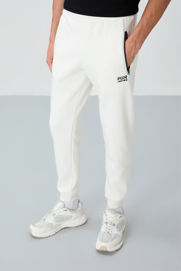 Cesar Ekru Cepli Şardonlu Erkek Eşofman Alt - 84929 - Air Jones (1)