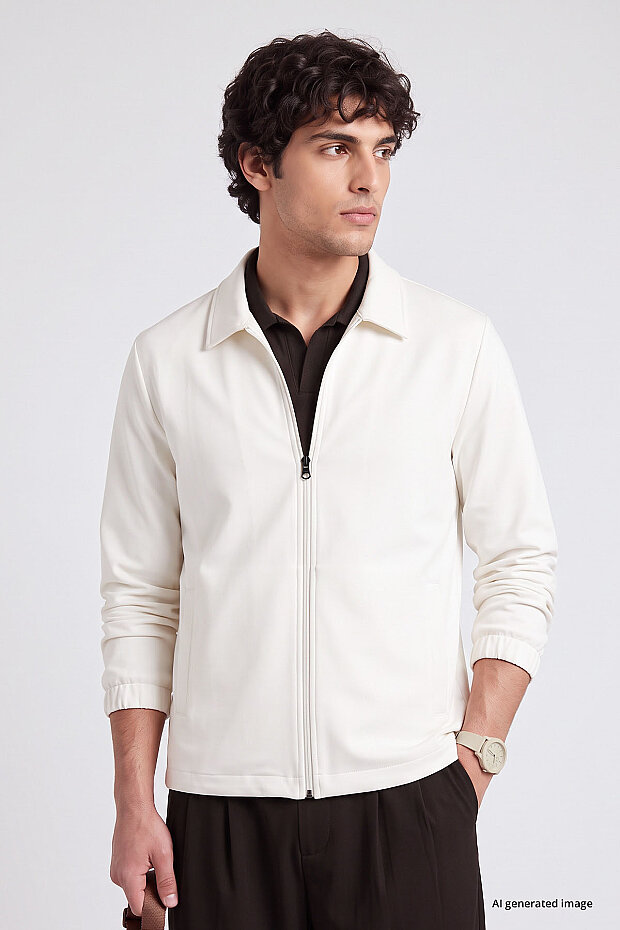 Ekru Rahat Form Erkek Ceket - 88494 - 3