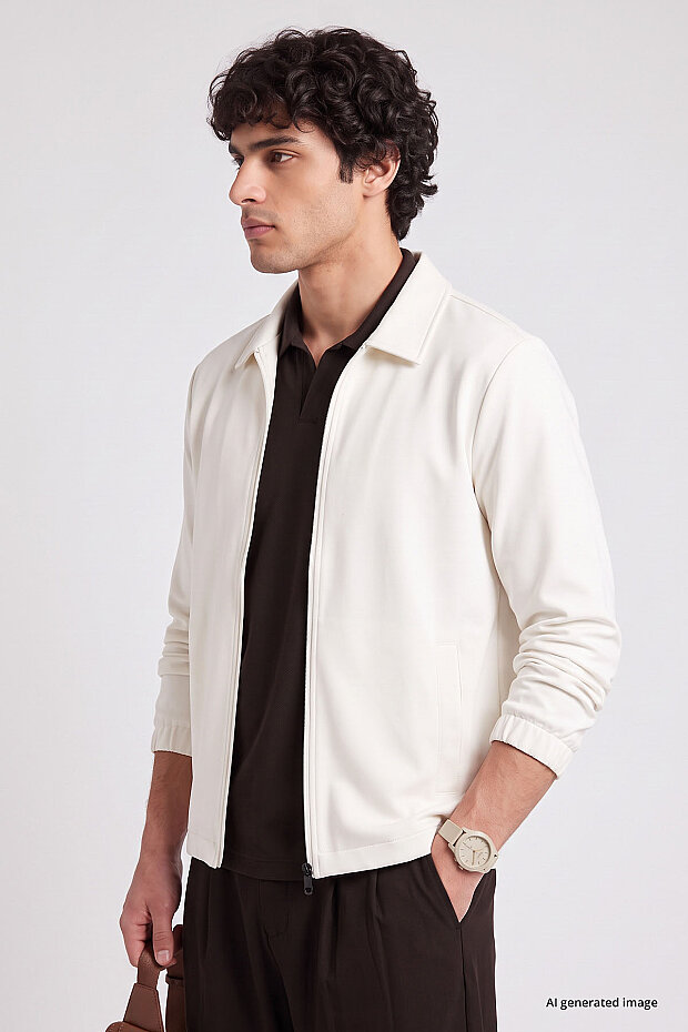 Ekru Rahat Form Erkek Ceket - 88494 - 4