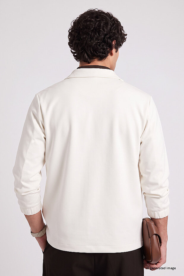 Ekru Rahat Form Erkek Ceket - 88494 - 5