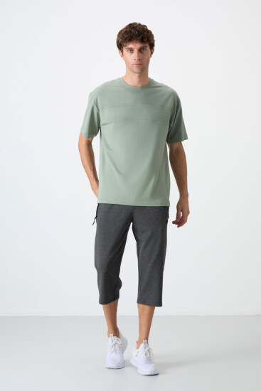 Tommy Life Pocket Detail Bermuda Anthracite-Melange Men's Capri Shorts - TOMMYLIFE (1)