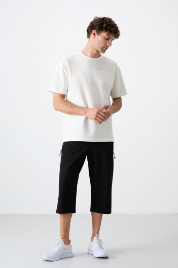 Tommy Life Pocket Detail Bermuda Black Men's Capri Shorts - TOMMYLIFE (1)