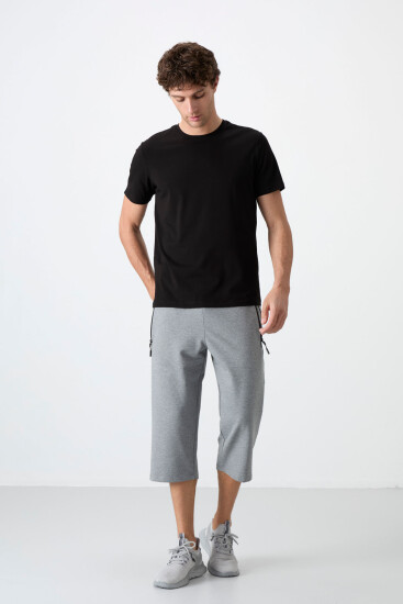 Tommy Life Pocket Detail Bermuda Grey-Melange Men's Capri Shorts 